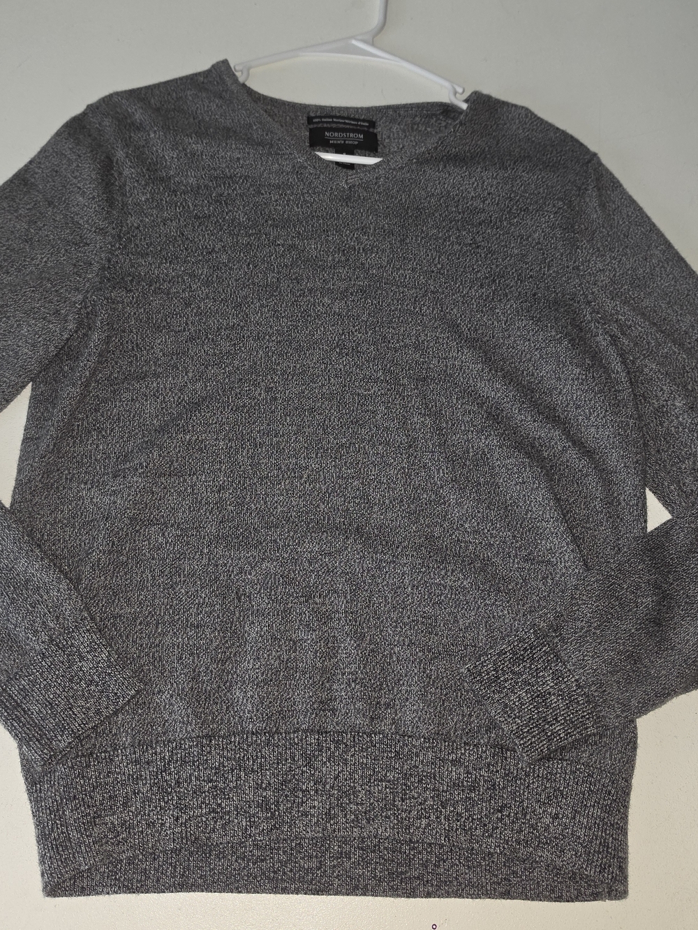Nordstrom Men's Charcoal Heather Crewneck Sweater